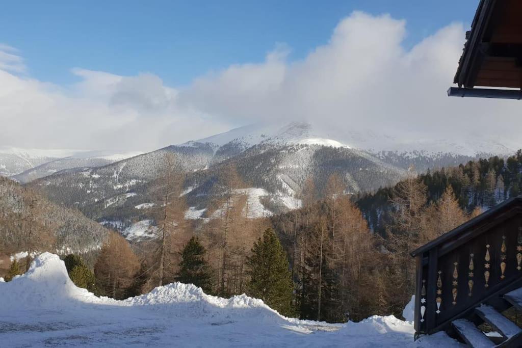 Idyllische Zirbenholz Alpin Huette Villa Turracher Hohe Exterior foto